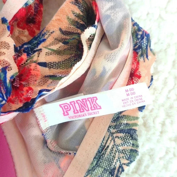 PINK Victoria’s Secret Floral Lace M-DD Bralette - Picture 8 of 11